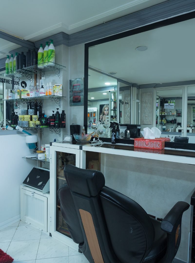 Hair salon interior